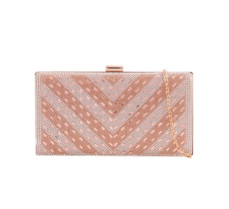 Společenská kabelka clutch šampaň