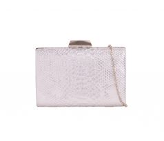 Společenská kabelka clutch stříbrná