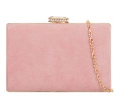 Společenská kabelka clutch růžová