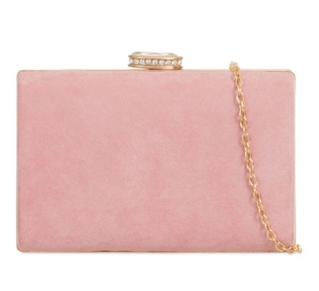 Společenská kabelka clutch růžová