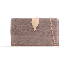 Společenská kabelka clutch bronzová 4