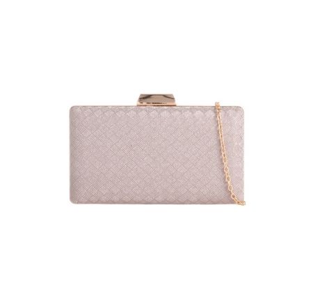 Společenská kabelka clutch rose gold 13