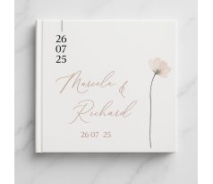 Svatební kniha hostů personalizovaná Květ